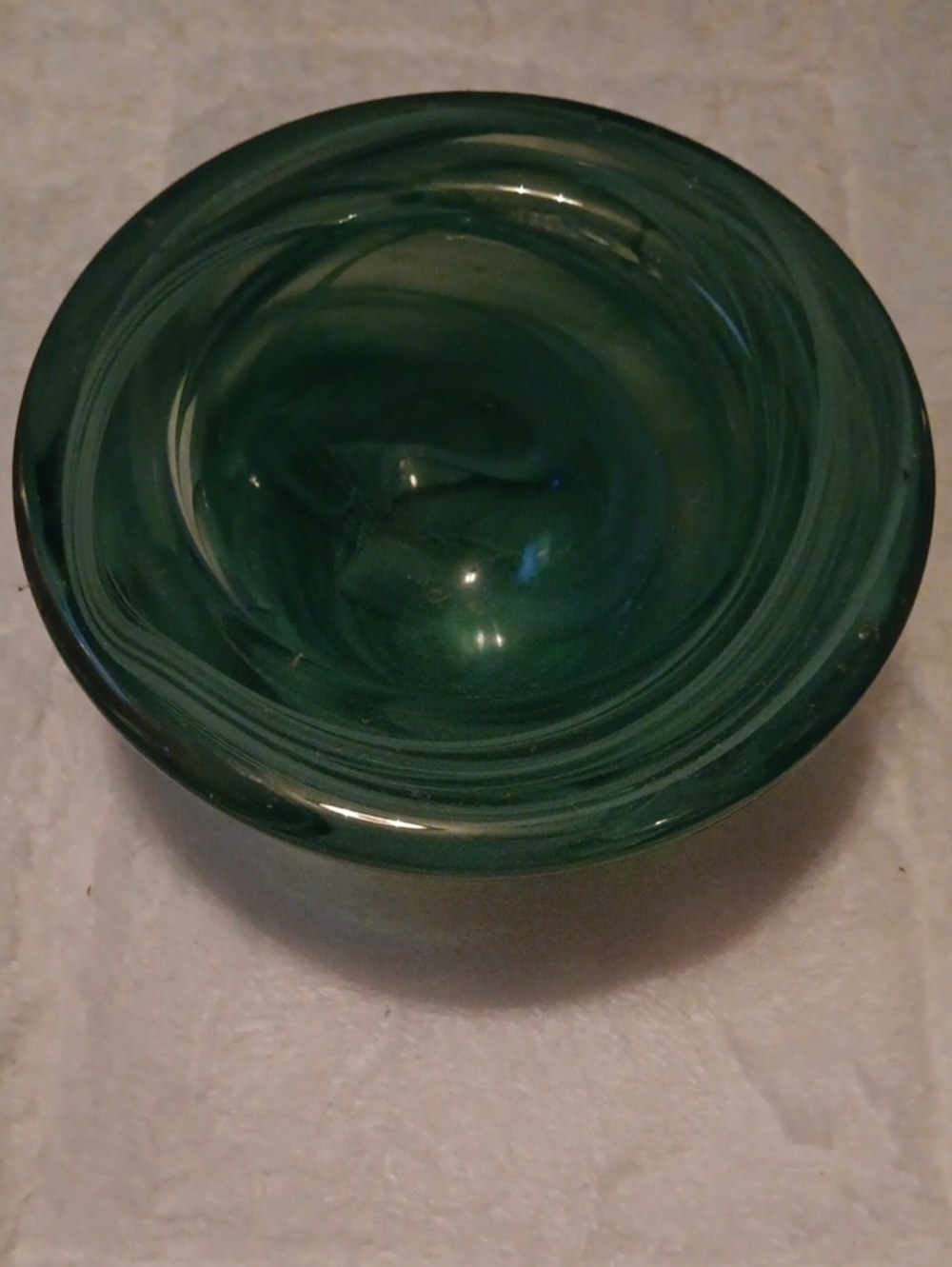 Kosta Boda - ATOLL - Green Glass Bowl